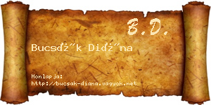 Bucsák Diána névjegykártya
